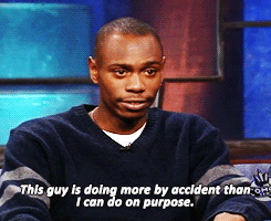 Dave Chappelle GIF. Gifs Filmsterren Dave chappelle Neuken yo couch 