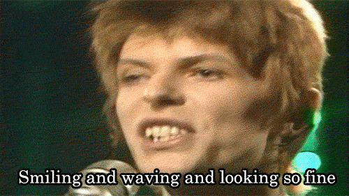 Beroemdheden Artiesten Gifs David bowie ander 90s fotoset 