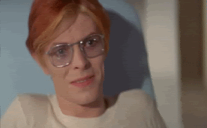 David Bowie GIF. Bioscoop Ontbijt Artiesten Koffie Gifs David bowie Oh je mooie dingen Im een â€‹â€‹raar persoon 