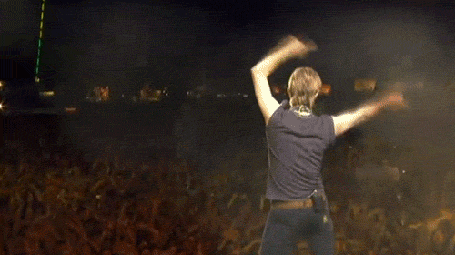 Beroemdheden Artiesten Gifs David bowie fotoset muziekvideo mick jagger dansen in de straat 