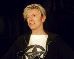 David Bowie GIF. Beroemdheden Artiesten Dave Gifs David bowie 90s Leven Fotoset Uur Live show De mooie dingen gaan 