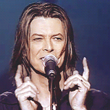David Bowie GIF. Artiesten Gifs David bowie Lachend 