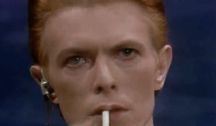 Artiesten Gifs David bowie zwart en wit 