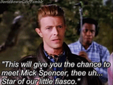 David Bowie GIF. Beroemdheden Artiesten Film Gifs David bowie &amp;#39;70 De man die naar de aarde viel Thomas newton 
