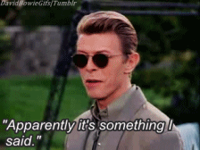 David Bowie GIF. Muziek Artiesten Ik hou van jou Gifs David bowie 