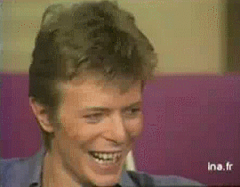 David Bowie GIF. Beroemdheden Artiesten Gifs David bowie Jazzin voor blauwe jean Schreeuwen lord byron Screamin lord b 
