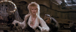 David Bowie GIF. Artiesten Gifs David bowie Labyrint Koboldkoning 