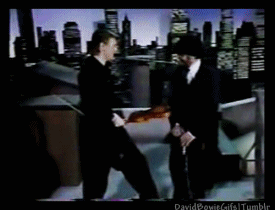 David Bowie GIF. Artiesten Gifs David bowie Geschokt Musicus 