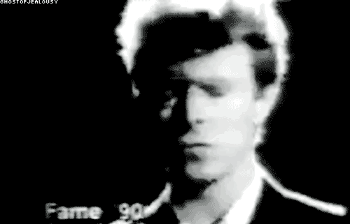 Beroemdheden Artiesten Gifs David bowie fotoset muziekvideo mick jagger dansen in de straat 