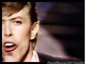 David Bowie GIF. Artiesten Gifs David bowie Geschokt Musicus 