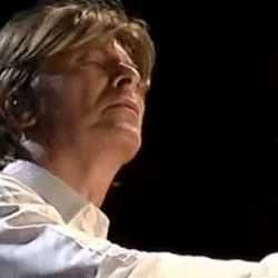 David Bowie GIF. Artiesten Gifs David bowie Knikkend Het eens zijn 