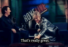David Bowie GIF. Artiesten Roken Sigaret Gifs David bowie Lachend Giechelen 
