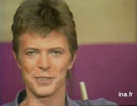 David Bowie GIF. Muziek Artiesten Bowie Gifs David bowie Glimlach S Gelukkig 1980 &amp;#39;80 De jaren &amp;#39;80 