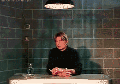 Beroemdheden Artiesten Gifs David bowie 90s droom verder meneer roland moorecock de tweede grootste 