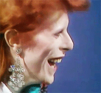 Muziek Artiesten Bowie Gifs David bowie glimlach s gelukkig 1980 &amp;#39;80 de jaren &amp;#39;80 