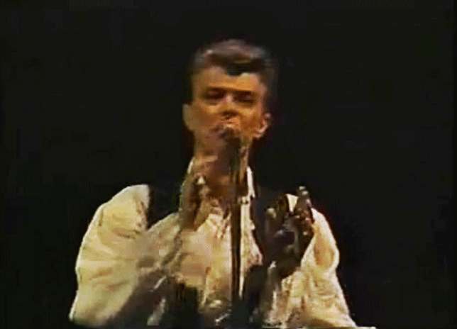 Artiesten Gifs David bowie knikkend het eens zijn 