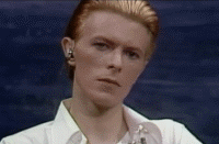 David Bowie GIF. Bioscoop Ontbijt Artiesten Koffie Gifs David bowie Oh je mooie dingen Im een â€‹â€‹raar persoon 