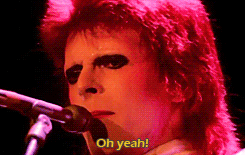 David Bowie GIF. Artiesten Gifs David bowie Lachend 