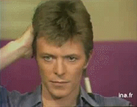 David Bowie GIF. Beroemdheden Artiesten Gifs David bowie &amp;#39;80 Mick jagger Dansen in de straat 