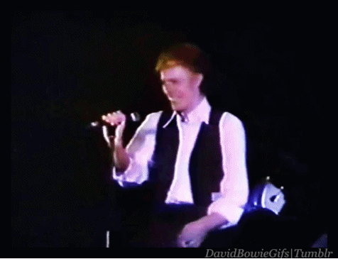 Boos Artiesten Gifs David bowie koekje raken woede 