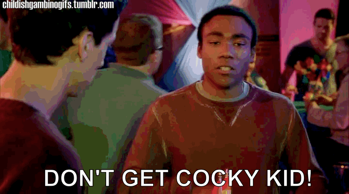 Donald Glover GIF. Gifs Filmsterren Donald glover Community Troy barnes 