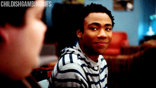 Donald Glover GIF. Gifs Filmsterren Donald glover Community 