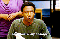 Donald Glover GIF. Gifs Filmsterren Donald glover Community Troy barnes 