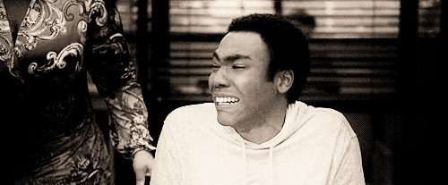 Donald Glover GIF. Boos Gifs Filmsterren Donald glover Bedreigen Nbc Community Troy barnes 