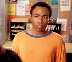 Donald Glover GIF. Gifs Filmsterren Donald glover Community 