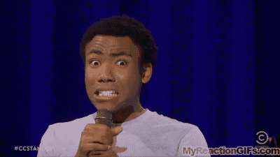 Donald Glover GIF. Gifs Filmsterren Donald glover Yikes Ongemakkelijk Yeesh Sleepboot kraag 
