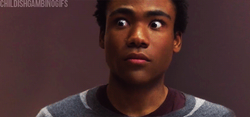 Donald Glover GIF. Bang Gifs Filmsterren Donald glover Community 