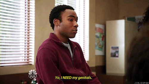Donald Glover GIF. Gifs Filmsterren Donald glover Community Troy barnes 