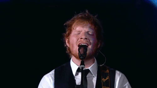 Ed Sheeran GIF. Artiesten Gifs Ed sheeran Grammys Thegrammys 