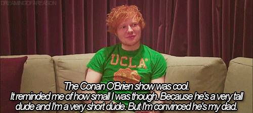 Ed Sheeran GIF. Artiesten Kat Gifs Ed sheeran 