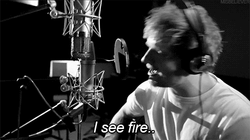 Ed Sheeran GIF. Artiesten Gifs Ed sheeran Lied Kleine hobbel 