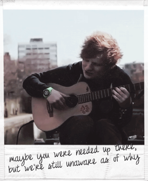 Ed Sheeran GIF. Artiesten Gifs Ed sheeran Tour dagboek 