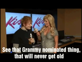 Ed Sheeran GIF. Artiesten Gifs Ed sheeran Grammys Thegrammys 