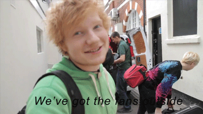 Ed Sheeran GIF. Beroemdheden Artiesten Gifs Ed sheeran 
