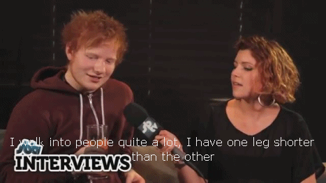 Ed Sheeran GIF. Artiesten Gifs Ed sheeran 