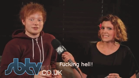 Ed Sheeran GIF. Artiesten Gifs Ed sheeran 