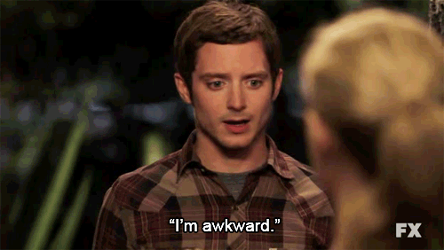 Elijah Wood GIF. Elijah wood Gifs Filmsterren Wierd Ik ben onhandig 
