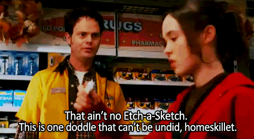 Gifs Filmsterren Ellen page Juno Rainn Wilson 