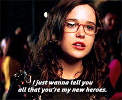Ellen Page GIF. Gifs Filmsterren Ellen page Juno 