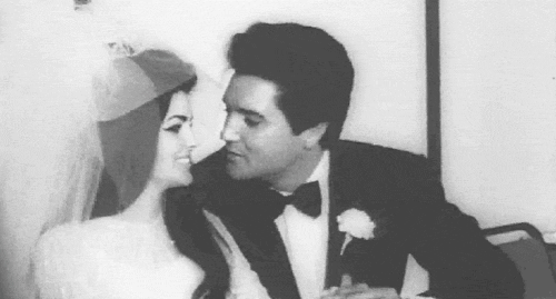 Artiesten Bruiloft Kus Gifs Elvis presley priscilla presley 