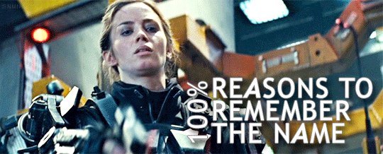 Tom Cruise GIF. Gifs Filmsterren Tom cruise Emily blunt Edge of tomorrow Live sterven repeat Rita vrataski Onthoud de 