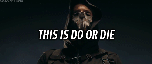 Artiesten Eminem Gifs strijd spiegel rap 8 mile hoodie concentreren 