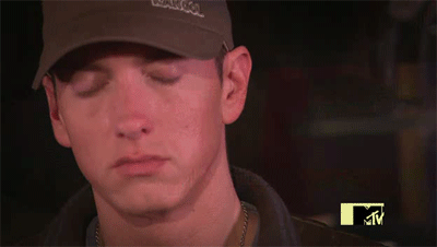 Muziek Artiesten Hip hop Melk Eminem Gifs rap slim shady dorstig 