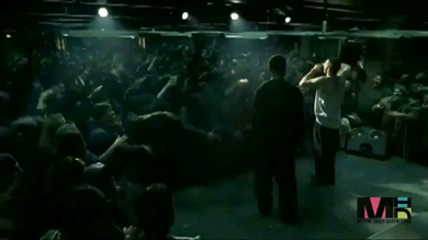 Artiesten Eminem Gifs strijd spiegel rap 8 mile hoodie concentreren 