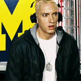 Eminem GIF. Interview Artiesten Eminem Gifs Handdruk Slim shady Vriend Gq 