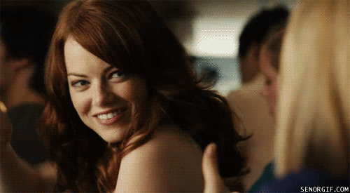 Emma Stone GIF. Gifs Filmsterren Emma stone Plezier Blond 